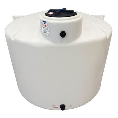 1550g White 1.5 Gravity Vertical Tank (85-1550-1.5-WT-1-1)
